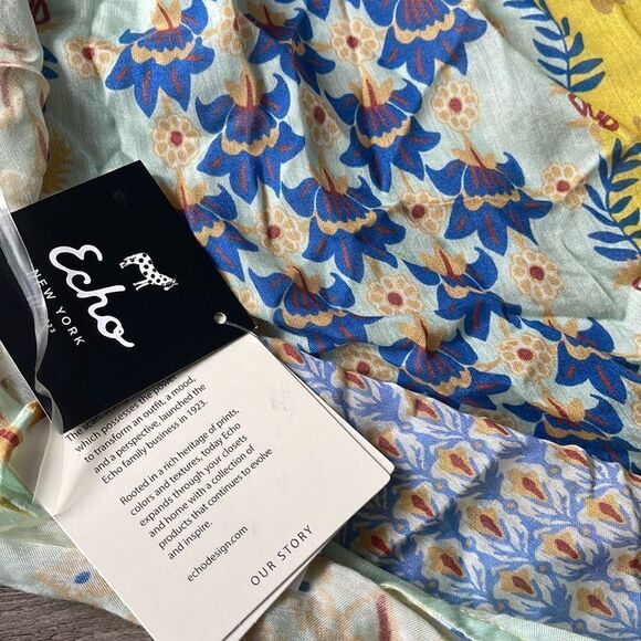 Echo Flora Printed Duster Swim Cover-Up-Women. - Picture 2 of 2